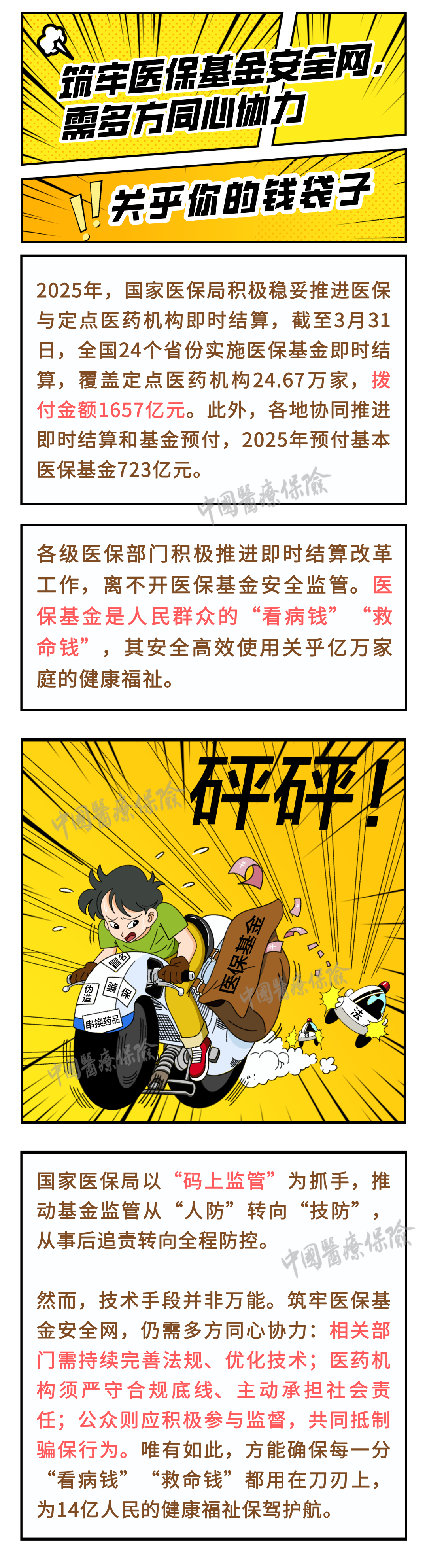 医保基金监管宣传月 | 关乎你的钱袋子！筑牢医保基金安全网，需多方同心协力